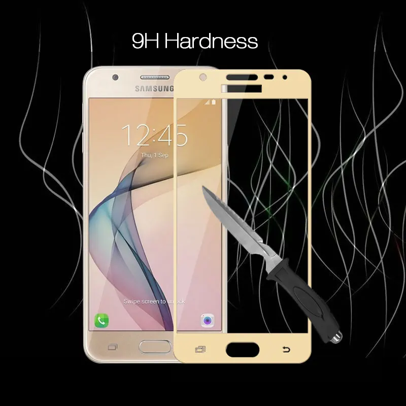 9H полное покрытие из закаленного стекла для samsung Galaxy J5 Prime G570F Защитная пленка для экрана для samsung J5Prime защитная пленка