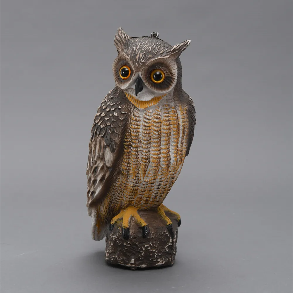 

ZILIN Free Shipping New bird scaring owl decoy/ PE owl bird repeller 18*17*42 cm