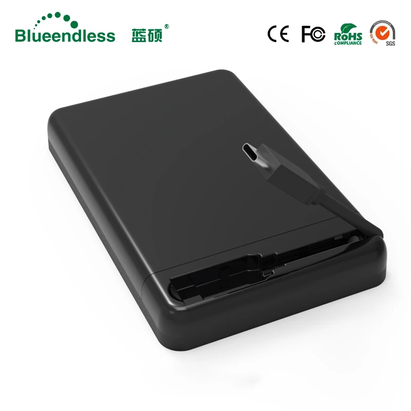 Blueendless 2 5 дюймов HDD чехол USB3.0 To SATA TYPE C внешний жесткий диск корпус 6 Гбит/с