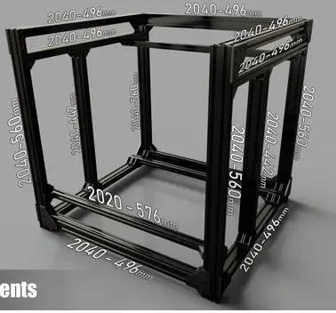 

Комплект рамок и оборудования для 3D-принтера CR10, высота Z, 365 мм