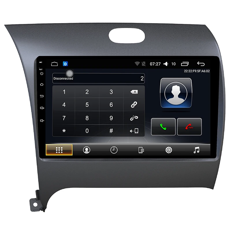 Автомобильный DVD плеер с GPS Android 7 1 DIN 9 дюймов для Kia CERATO K3 2014 2018 радио видео Wi