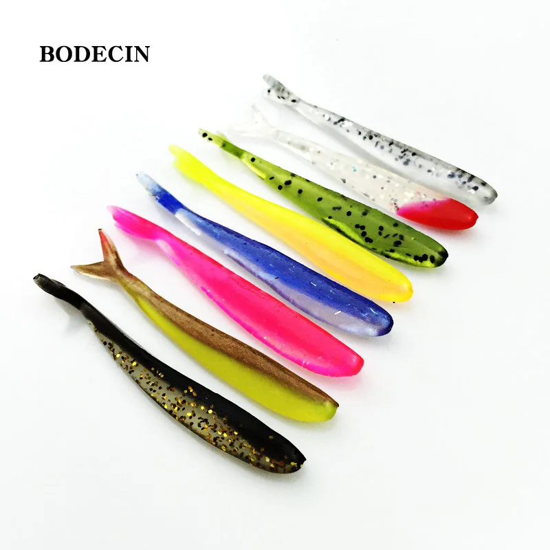 Приманка для рыбалки 12 шт. мягкие силиконовые приманки с двойным раздвоенным