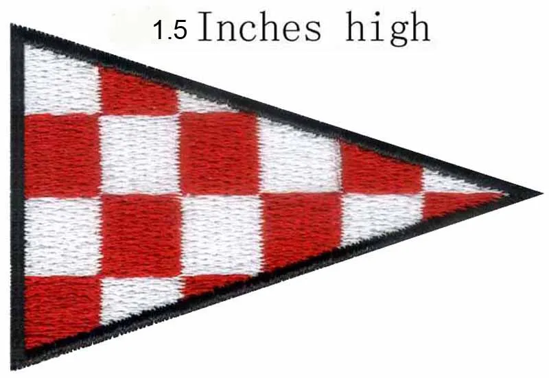 

Вышитый аварийный флаг ICS penнан 1,5 дюйма, высокая вышивка для аппликаций платьев, аппликация с помощью утюга, мотив с утюгом