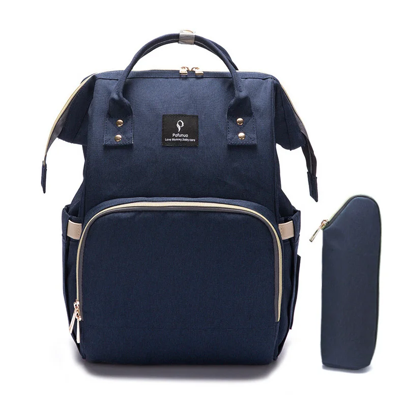 navy blue VRTREND сумка для подгузников для мам и мам большая вместительность многофункциональные детские сумки для подгузников дорожный рюкзак для ухода за ребенком mochila - Цвет: navy blue