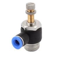 12bsp to 8mm tube pneumatic air speed control valve quick fitting connector