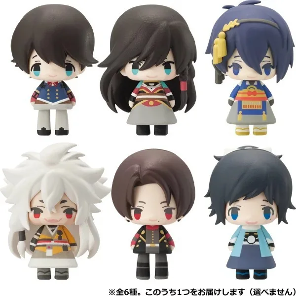 6 шт. Touken Ranbu Online Kashuu Kiyomitsu Mikazuki kogitsunemaru мини аниме Коллекционная экшн-фигурка ПВХ