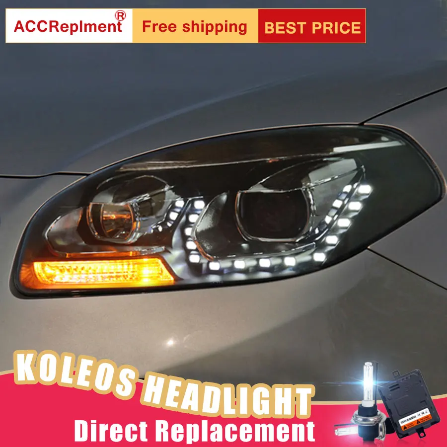 Светодиодные фары для Renault Koleos 2012 2016 2 шт. светодиодный ные Автомобильные
