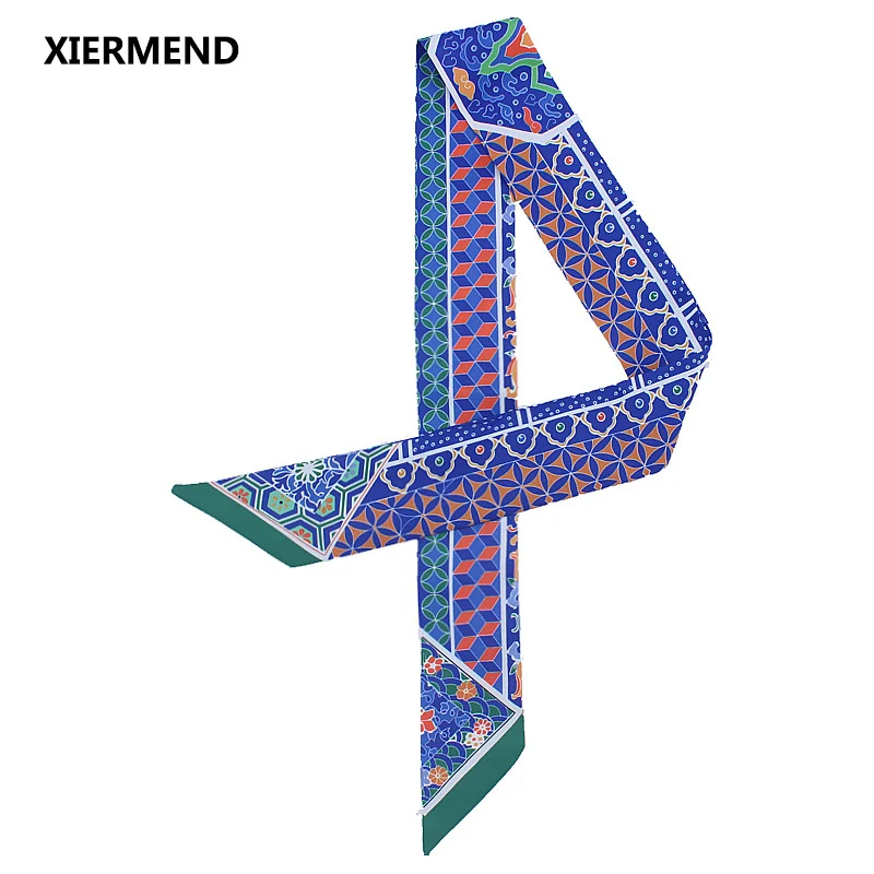 Новинка 2018 шарф с принтом разнообразные обтягивающие шарфы пряди ленточная