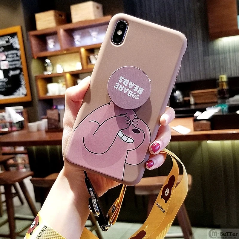 Мы вся правда о медведях пара чехол для iPhone XS MAX мультфильм силиконовая задняя