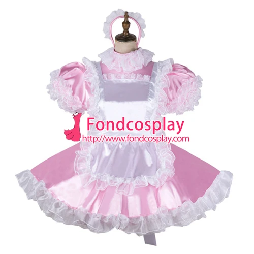 Горничная Сисси атласное платье Запираемая униформа косплей костюм на заказ [G2146]