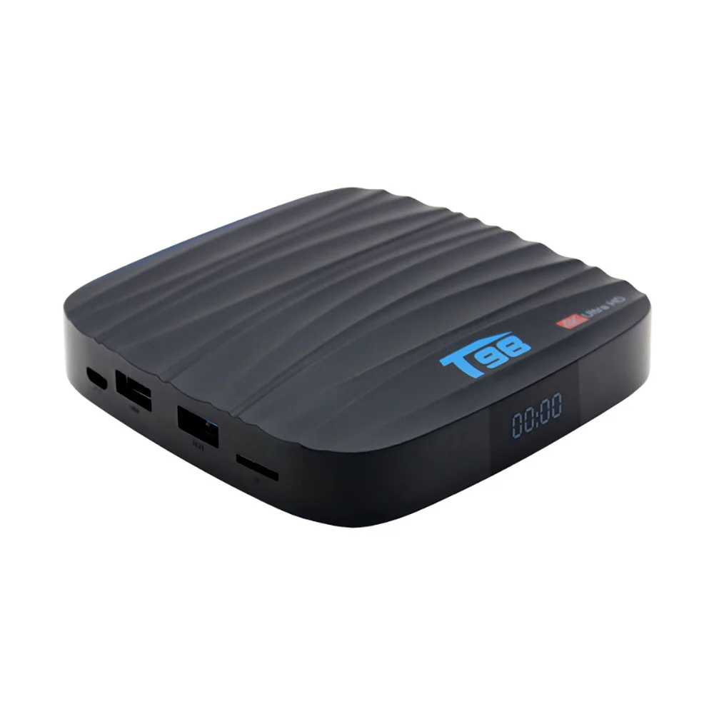ТВ бокс T98 Smart TV Box Allwinner H6 Android 8 1 2 ГБ/4 ГБ 16 ГБ/32 четырехъядерный 3D 4K медиаплеер Bluetooth