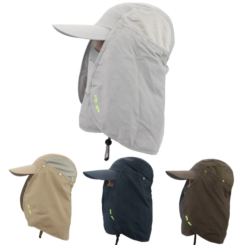 Мужская и женская кепка с защитой от солнца на 360 градусов рыболовная Кепка лица