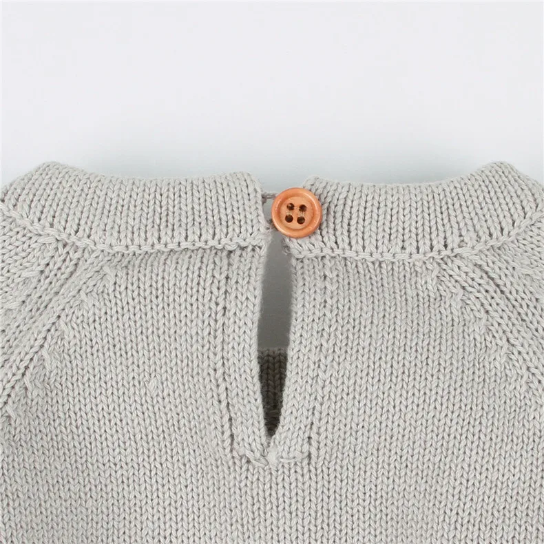 Одежда для новорожденных; Bebes Bodysuit Весенняя одежа для малышей, комплекты для девочек Забавный комбинезон в виде животных лиса вязаный свитер для маленьких мальчиков Боди Топы с длинными рукавами, детская одежда