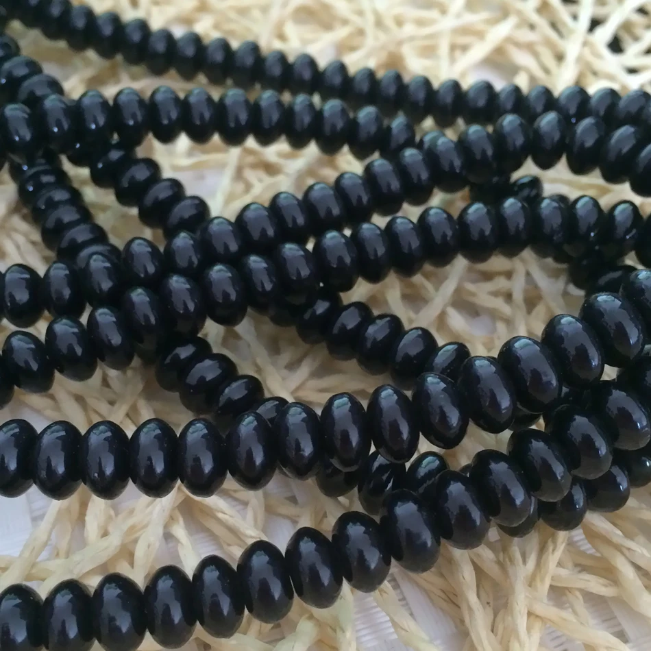 Горячие Продажи Черная смола пчелиный воск Подвески 8x5 мм счеты Loose Бусы Распорки