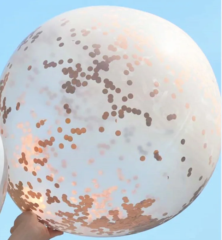 36 дюймов гигантские конфетти шары розовое золото прозрачный балон надувной