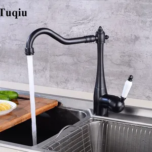 Черный кран для раковины на бортике, кухонные краны Torneira, поворотные краны для раковины, смесители и краны, 5 видов цветов на выбор