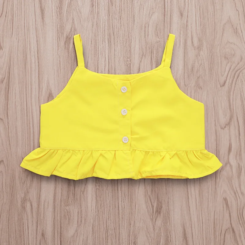 Новое поступление сезон лето 2 шт./компл. детская одежда для девочек укороченный