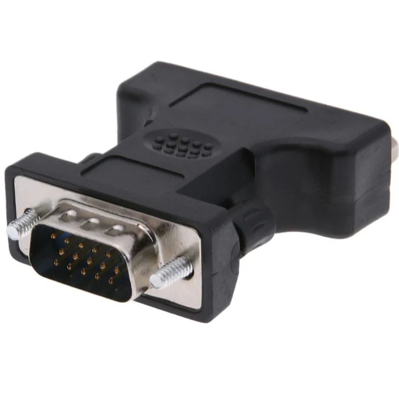 Alloyseed 24+5Pin DVI Female to 15Pin VGA Male Cable Extender Adapter Connector for connecting HDTV CRT Monitor Projector