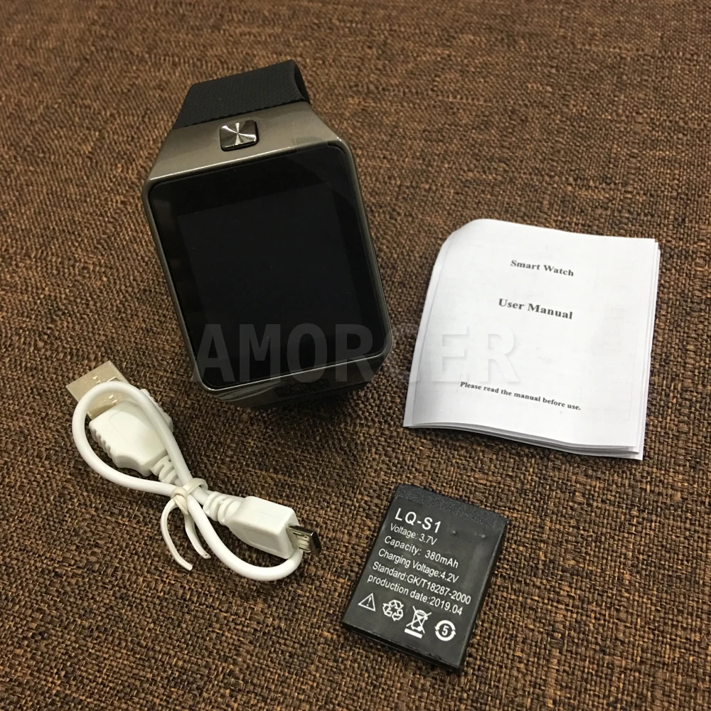 100 шт. dz09 Смарт часы Bluetooth Поддержка SIM GSM tf карты для android ios смартфон vs GT08 A1 U8 DHL