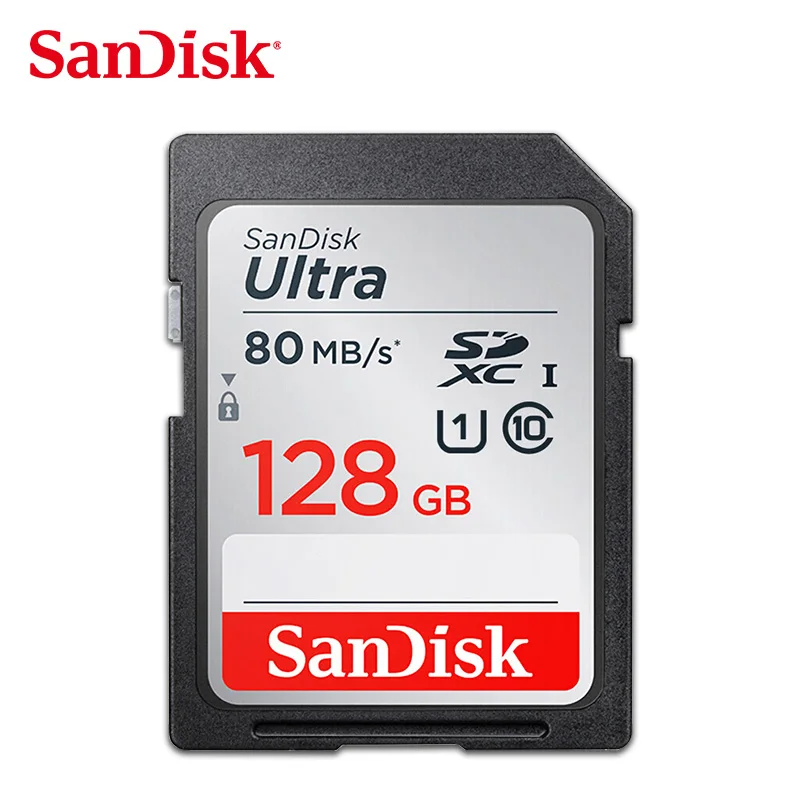 SanDisk Ultra Original sd карта 16 ГБ 32 SDHC 64 Гб 128 SDXC Class 10 памяти C10 до 80 МБ/с Поддержка камеры USH