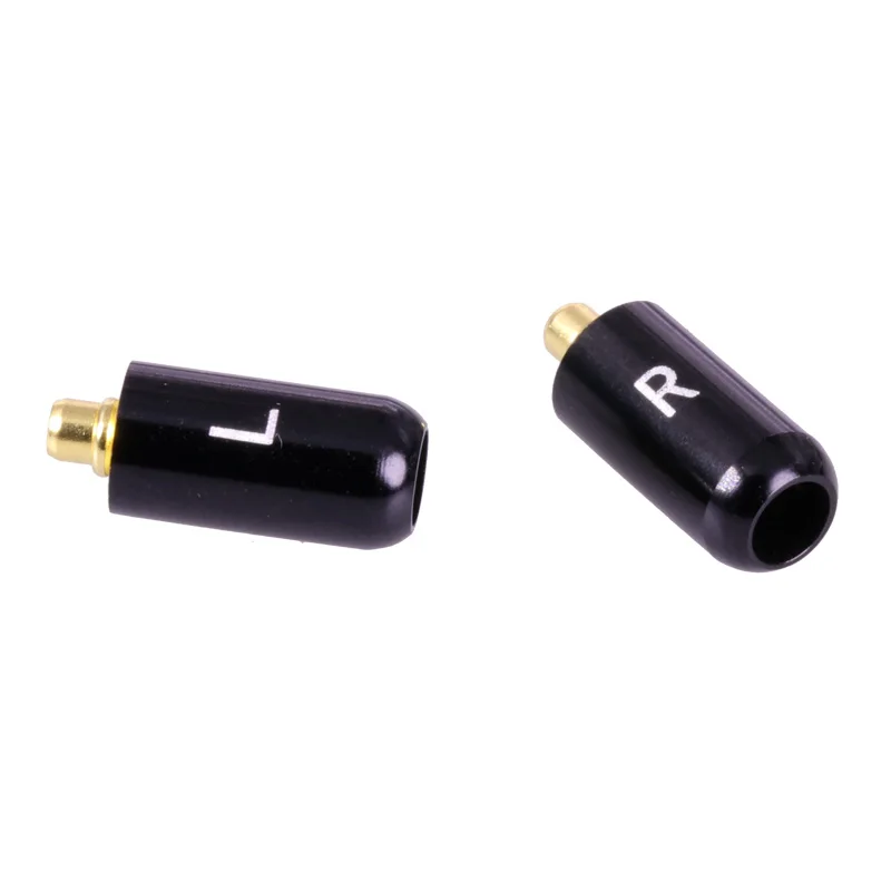 2Pcs/1Pair Enthusiasts Jack L/R MMCX Black/Silver Earphone Pin Plug For Shure ED5 SE535 Gold Plated Connector | Обустройство дома