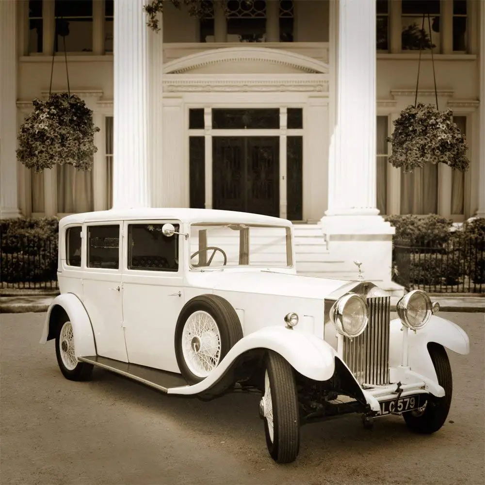 

Gatsby sepia старый старинный автомобиль дворцовый фон столбца Высокое качество компьютерная печать фон для свадебных фото