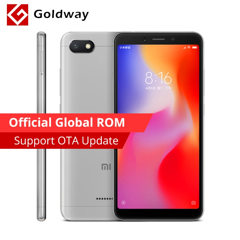 Оригинальный Xiaomi Redmi 6A 6 A Мобильный телефон 3 ГБ ОЗУ 32 Гб ПЗУ Helio A22