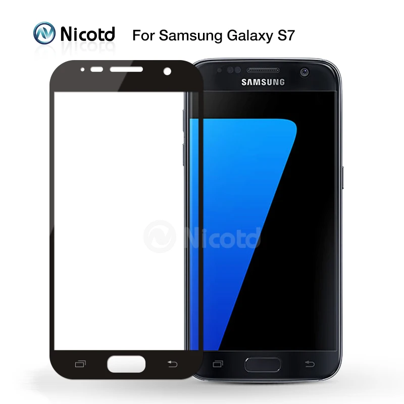 Закаленное стекло Nicotd с полным покрытием для Samsung A3 A5 A7 2016 J2 J5 J7 Prime S7 S6 Защитная