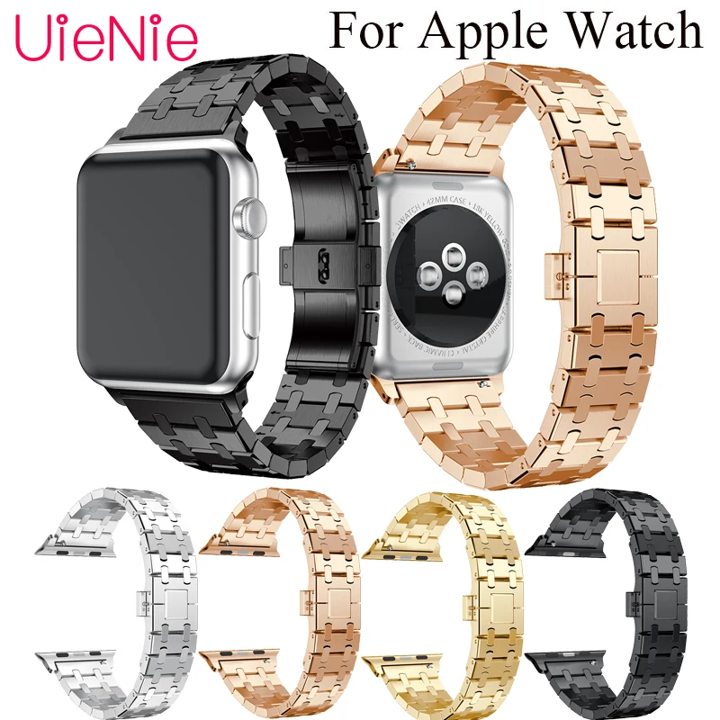 Специальный Металлический Стальной ремешок для Apple Watch 40 мм 44 38 42 смарт браслет watch