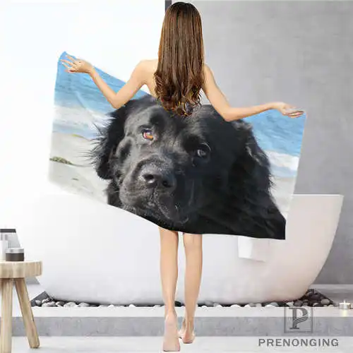 Пользовательский Newfoundland-Dog(1) тряпка для ванной комнаты полотенце s полотенце для лица/банное полотенце для душа s Размер 33x74 см/72x143 см#18-12-16-02-75 - Цвет: Face or Bath Towel