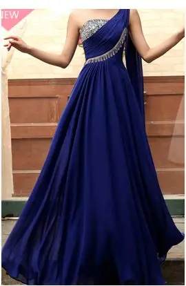 Vestido de festa de casamento популярное шифоновое платье трапециевидной формы с блестками кораллового цвета, длинное платье подружки невесты до 50 лет, платье для свадебной вечеринки - Цвет: royal blue