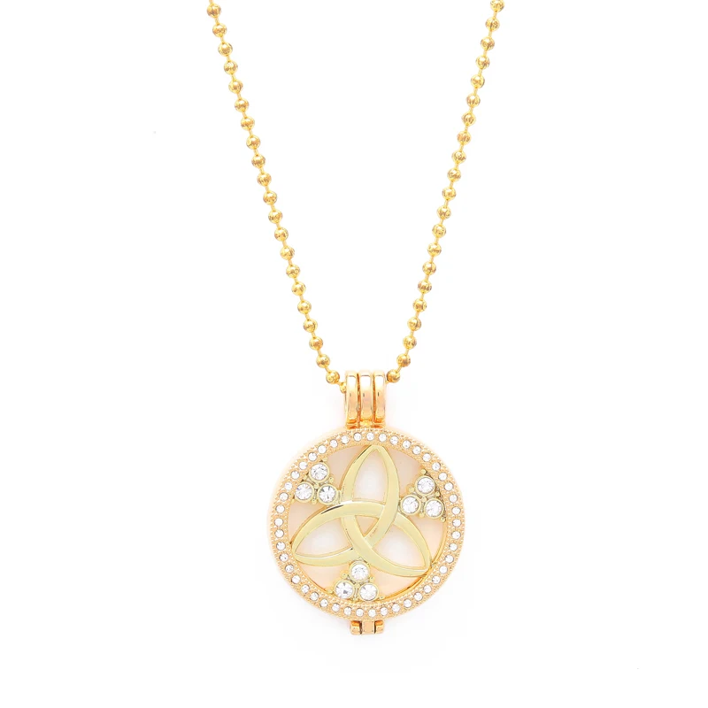 Sanshoor Jewelry Подвеска Цепочки и Ожерелья Набор 33 мм Ирландский Узел Монета Диск с 80