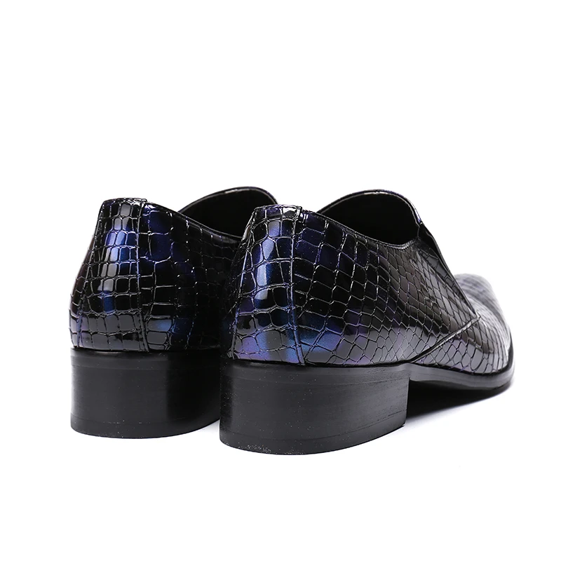 

2019 Luxury brand Patent leather Fashion Men Business Dress Pointed toe Oxford shoes Breathable Formal Wedding Shoes