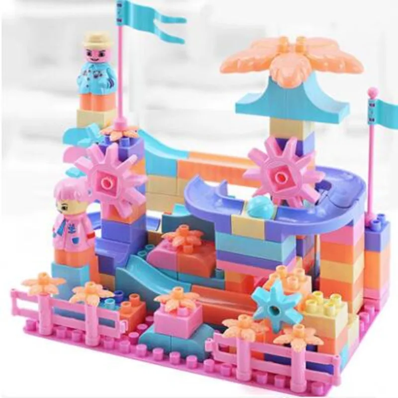 

76-152pcs Maze Ball Track Building Blocks Block assembly toys Creative Early childhood education toys