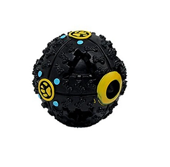 Новый кота собаки любимчика Еда диспенсер Бал Игрушка скрипучий хихикать Квак