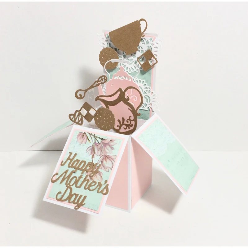 Металлические Вырубные штампы для скрапбукинга чайные чашки новинка 2019 режущая