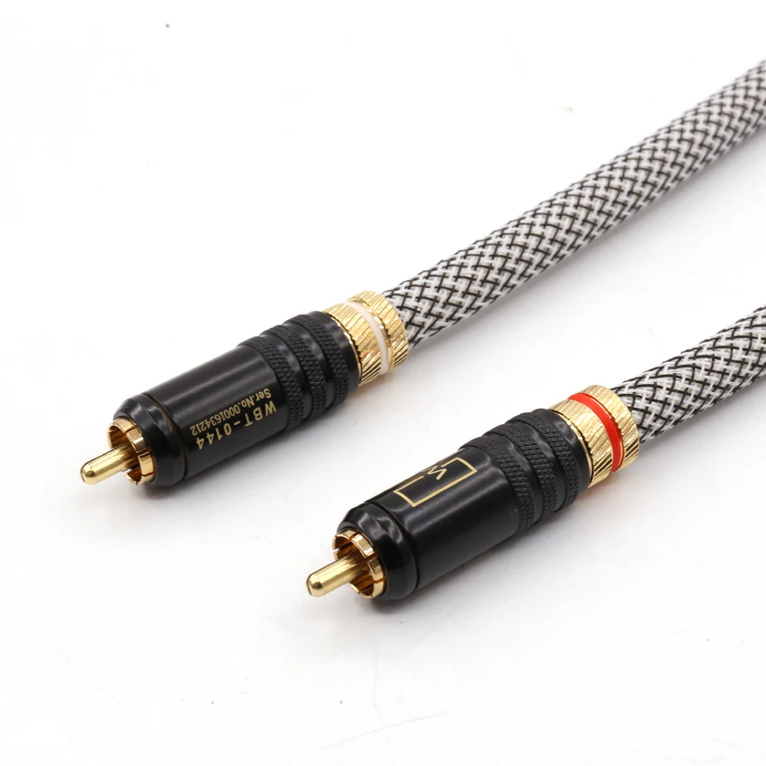 Бесплатная доставка QED Подпись HIFI аудио соединительный кабель с RCA для paillice