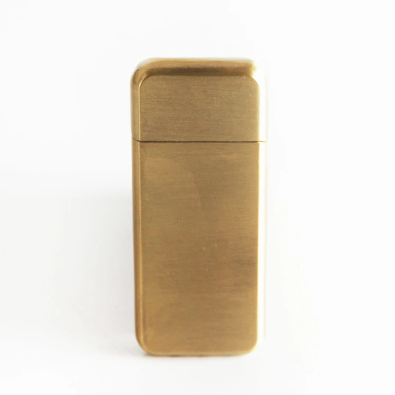 Новый стиль дешевая Бутановая газовая зажигалка квадратной формы бронзовая