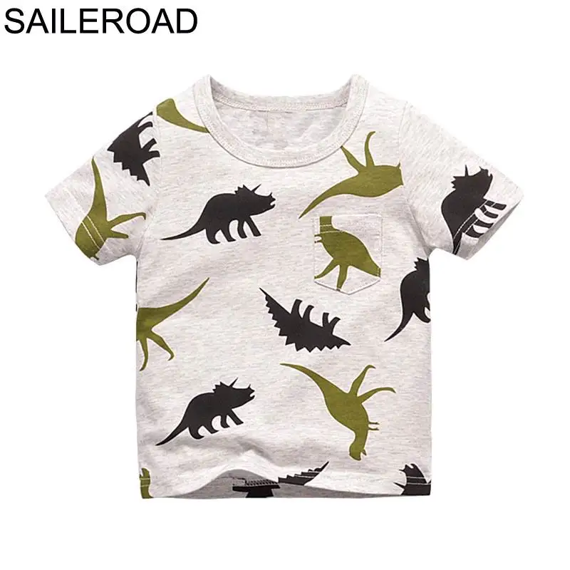 2511 same picture SAILEROAD/Летняя футболка для маленьких мальчиков 1-7 лет, Детская короткая одежда для мальчиков и девочек, хлопок, костюм с рисунком для маленьких детей - Цвет: 2511 same picture