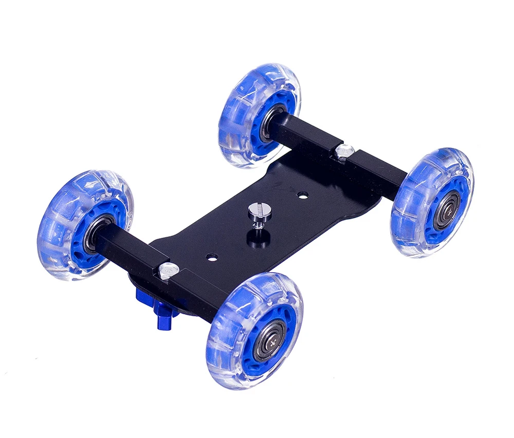 Schreibtisch Dolly+ 11 дюймов Волшебная рукоятка настольная Мобильная роликовая видео рейка Конькобежец для SLR камеры слайдер Долли Автомобильная дорожка и волшебная рукоятка