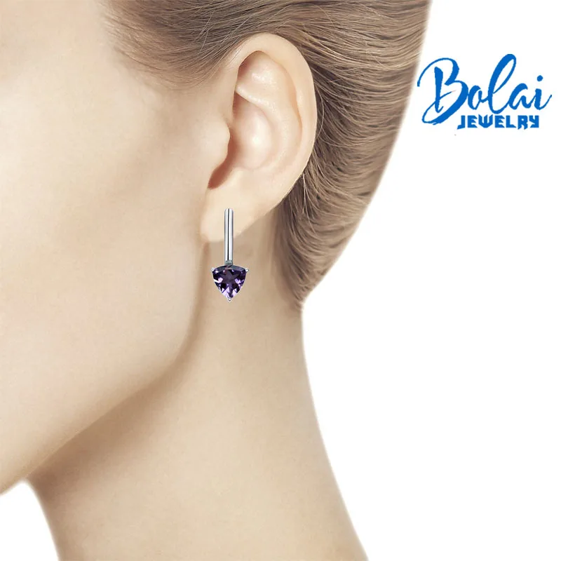 Bolaijewelry серьги из серебра 925 пробы с хорошими серьгами Натуральный Бразильский