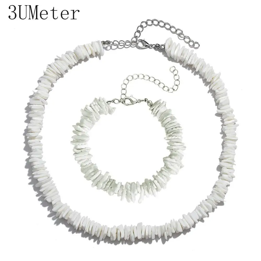 3UMeter 2019 новая раковина Каури колье ожерелье для женщин Seashell Strand браслеты Летние