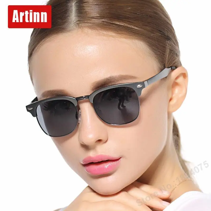 Женские солнцезащитные очки с перьями круглые поляризационные большой