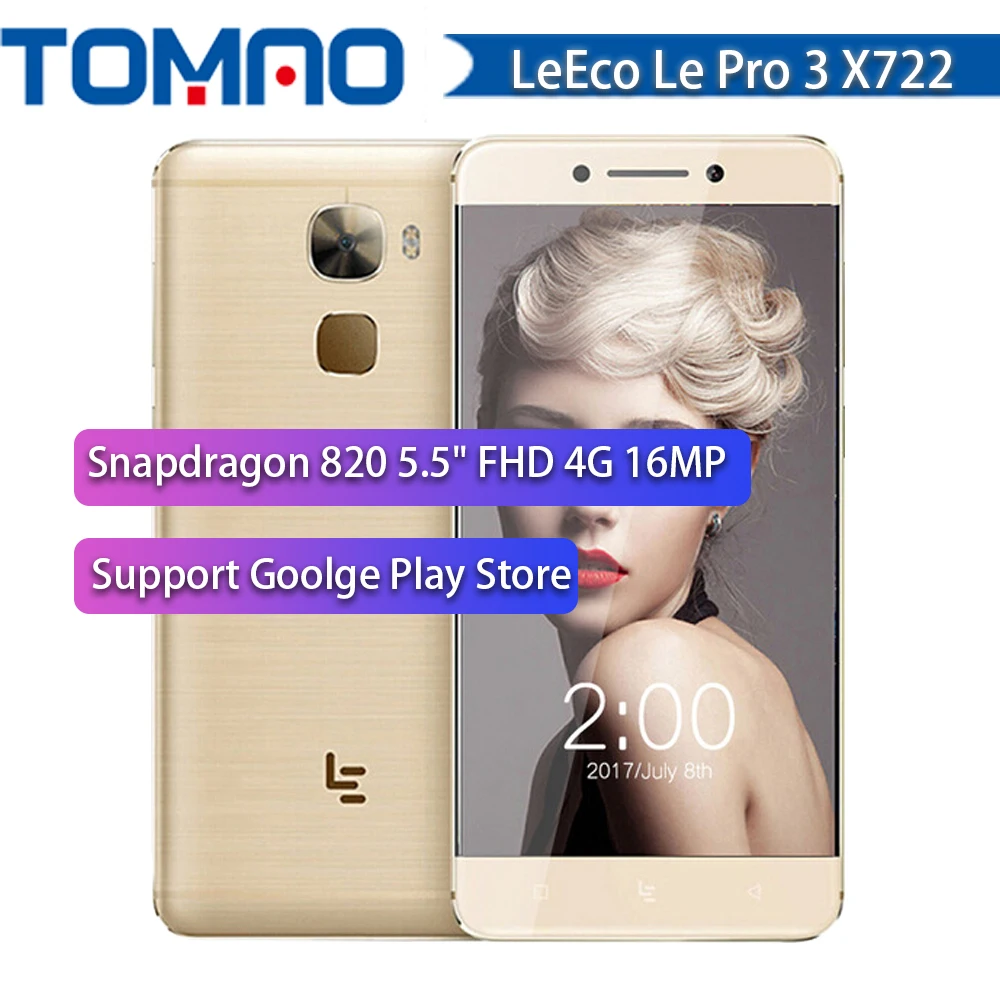 Оригинальный 5 &quotLetv Le Pro 3 X722 Snapdragon 820 Quad Core 4G Оперативная память 32G Встроенная 4070 мАч определение отпечатка