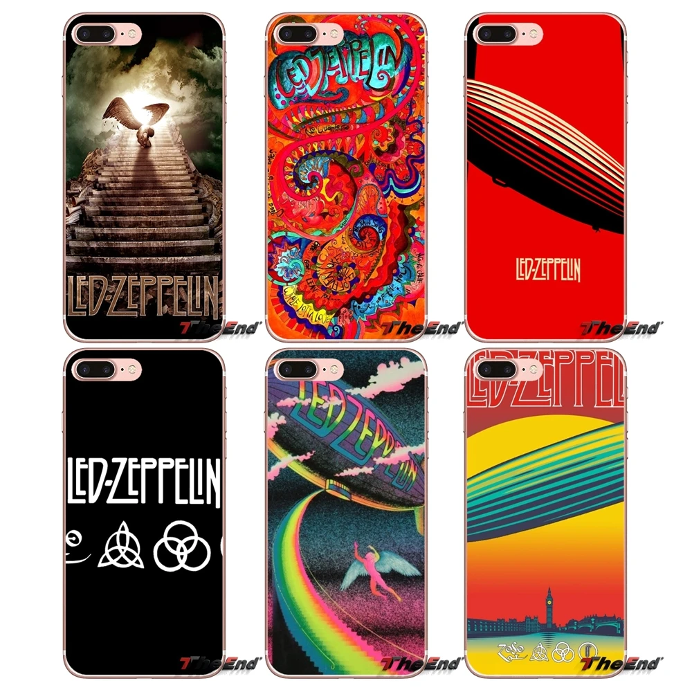 Силиконовый чехол рок-группы Led Zeppelin для iPhone X 4 4S 5 5S 5C SE 6 S 7 8 плюс samsung Galaxy J1 J3 J5 J7 A3 A5