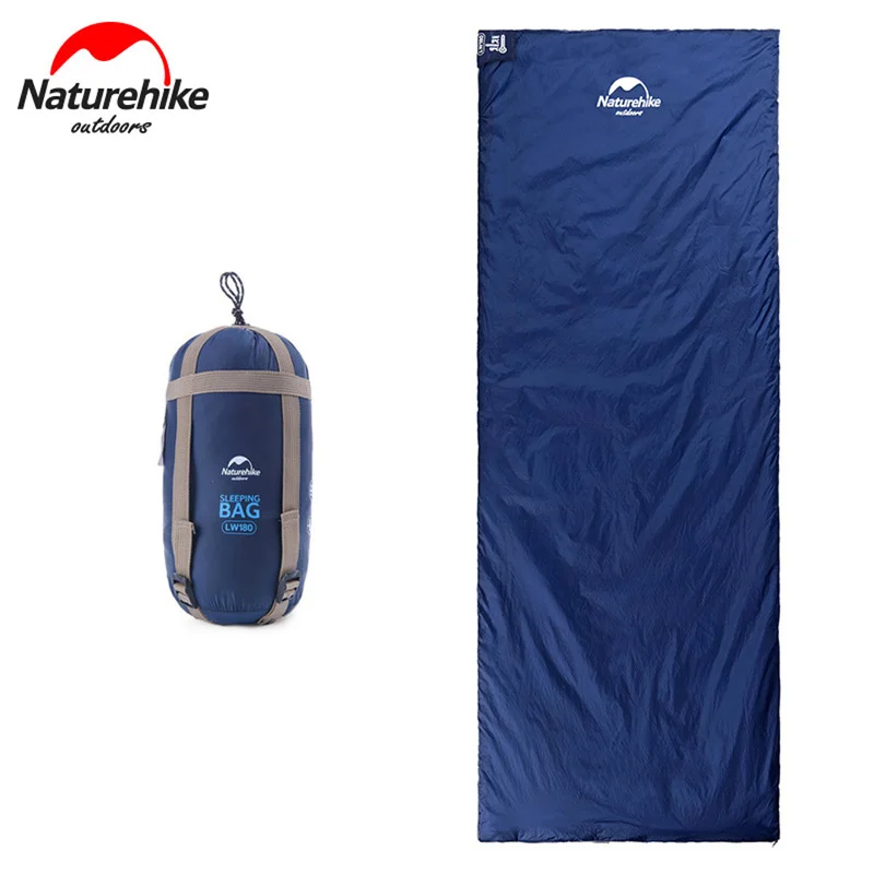 Naturehike Camping Sleeping Bag Envelope Ultralight Splicing Outdoor Fleabag 3 Seasons Travel Sack | Спорт и развлечения