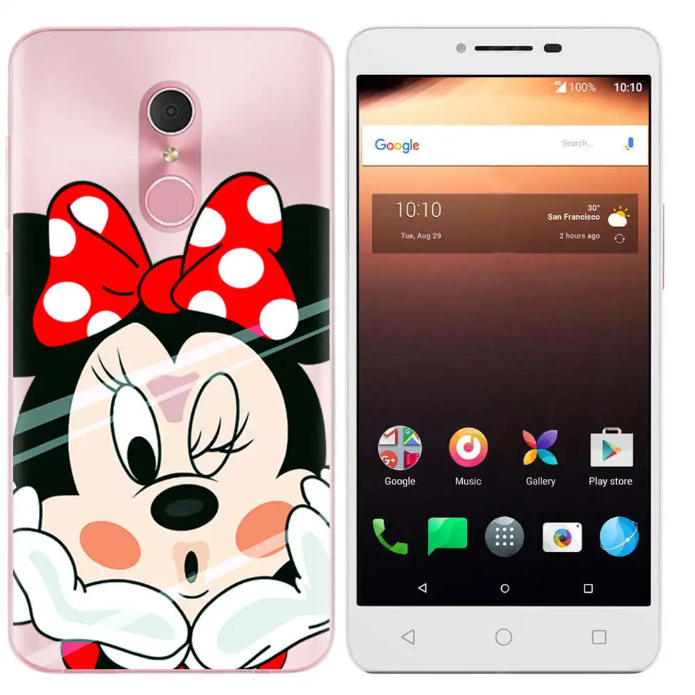 TPU Soft Cases for Alcatel A3 Plus Silicone Case 5.5&quot Cute Coque Phone Back Cover Cartoon Fundas |