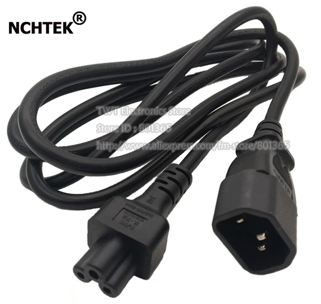 Штепсельная Вилка NCHTEK IEC 320 C14 к Micky C5 3 контактный женский кабель питания около 1 8 м