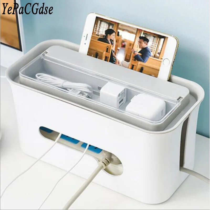 Новая настольная коробка для хранения многофункциональная огнеупорная ABS