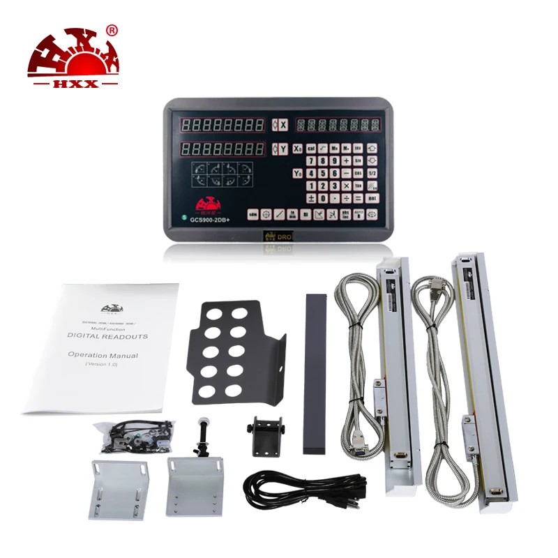 

High Accuracy Optical Linear Encoder Set 2 Axis Digital Readout With Two Pieces 50-1000mm For Lathe Machines